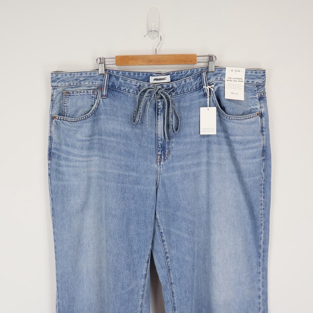 Madewell The Plus Ultimate Wide Leg Jean Airy Denim Raebrook Wash 22W NWT - Picture 3 of 10